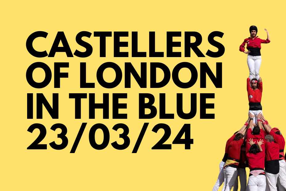 castellers of london in the blue on Saturday 23rd March 2024
