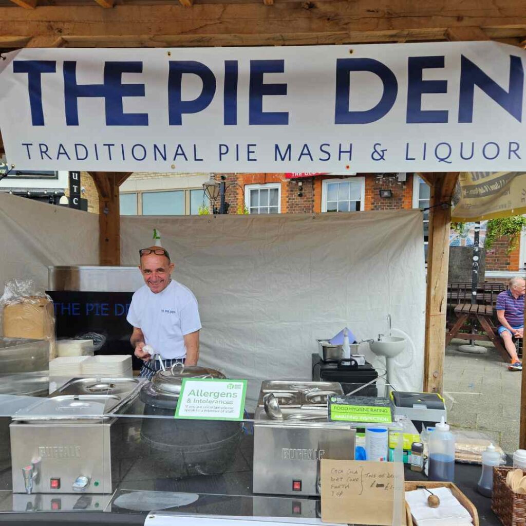 the pie den stall